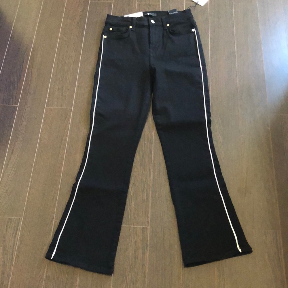 7 for all mankind high waist slim kick jean